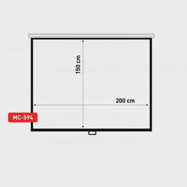 MACLEAN Platno za projekciju MC-594, 100", 4:3, 200x150